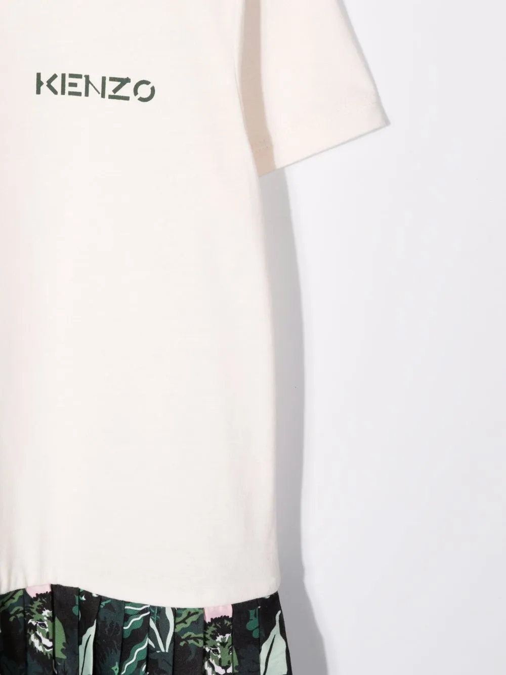 фото Kenzo kids платье со вставками и узором tiger