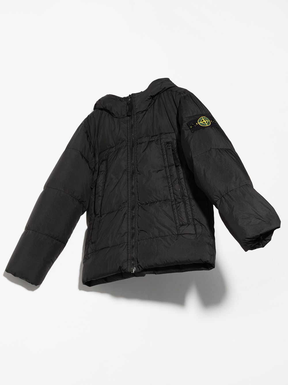 фото Stone island junior пуховик с капюшоном