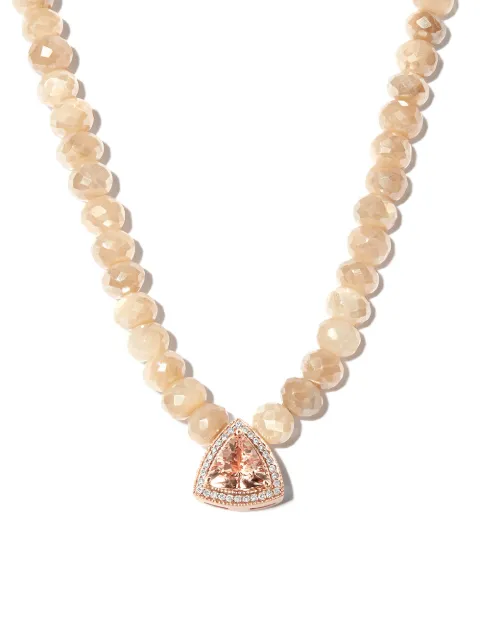 Jacquie Aiche 14kt rose gold multi-stone necklace
