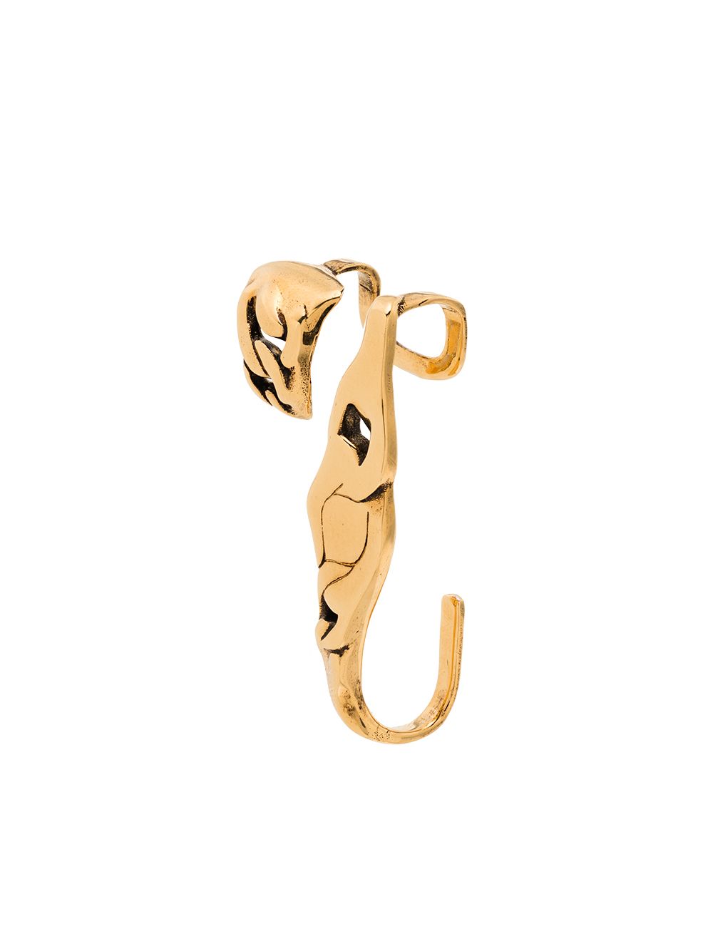 

Alexander McQueen Crushed Chain ear cuff - Gold