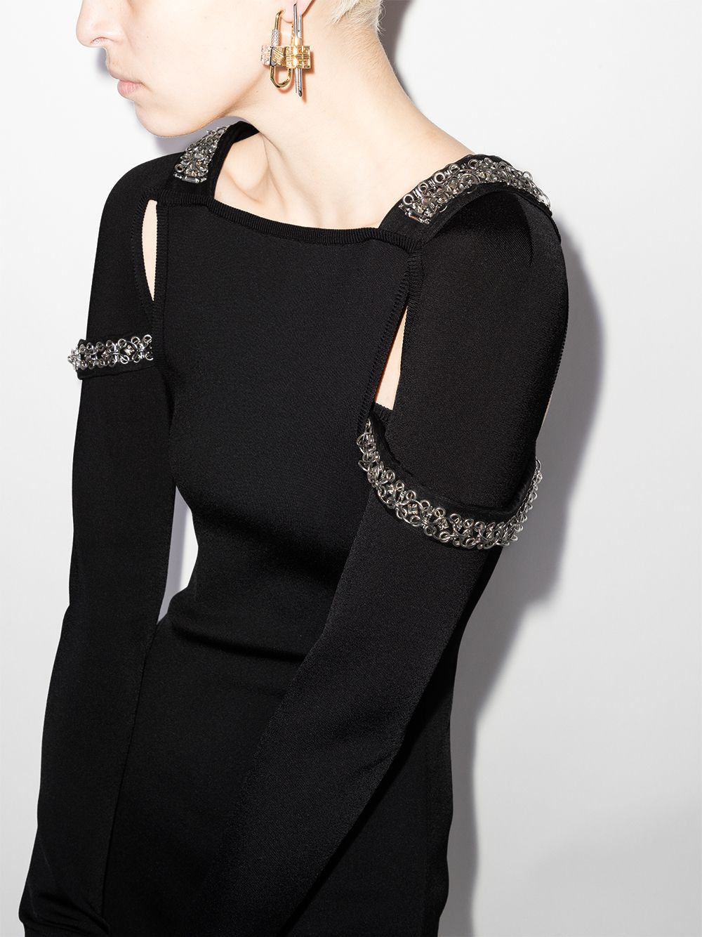 фото Givenchy вечернее платье с цепочкой