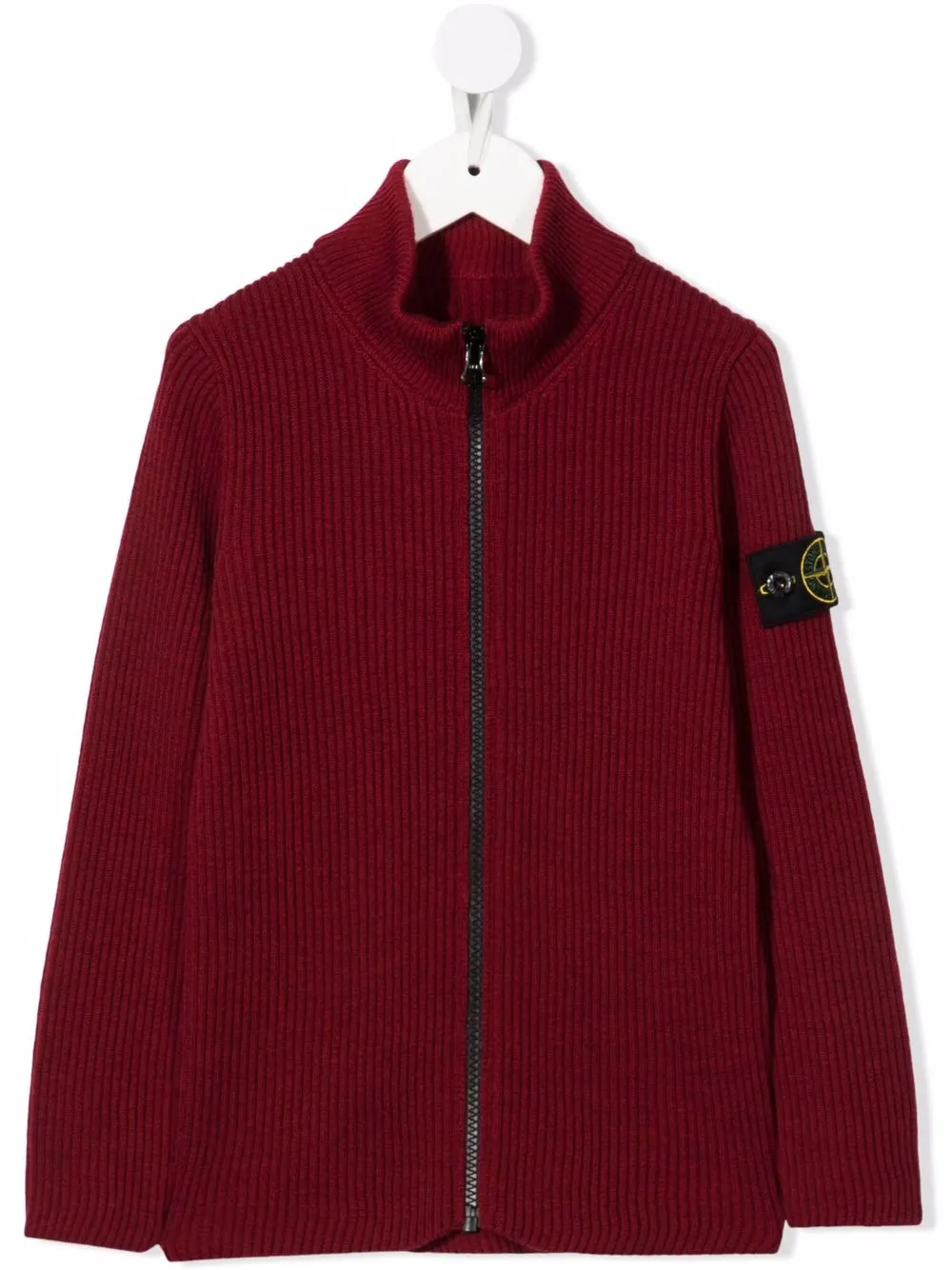 

Stone Island Junior suéter con cierre - Rojo