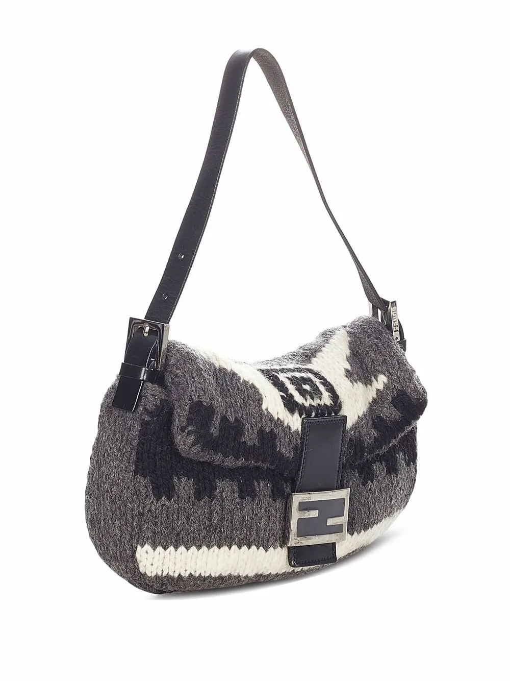 фото Fendi pre-owned сумка на плечо mamma baguette с логотипом ff
