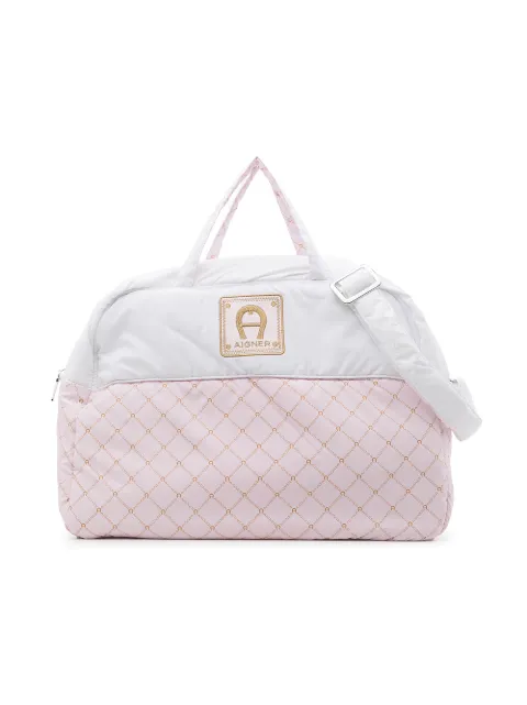 Aigner Kids pañalera con parche del logo