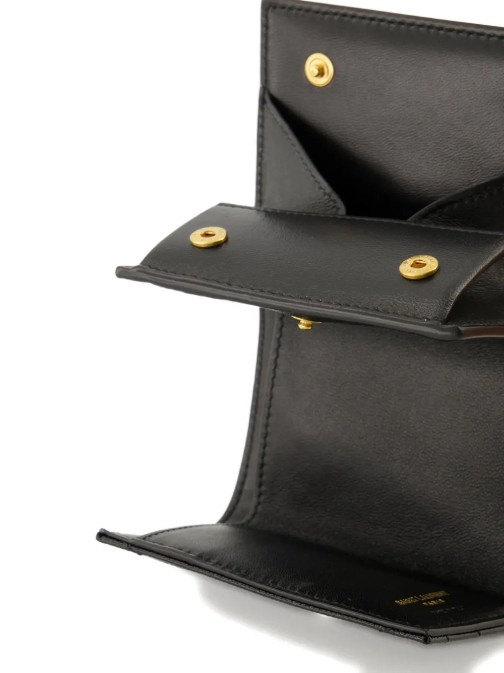  Saint Laurent Origami Monogram Portemonnaie   Schwarz 