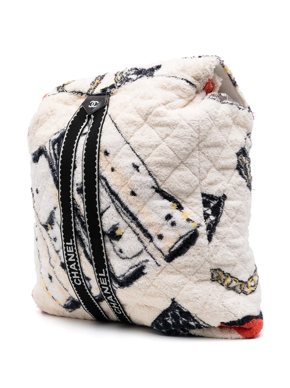 фото Chanel pre-owned махровый рюкзак 1994-го года с логотипом cc