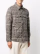 Costumein check print quilted jacket