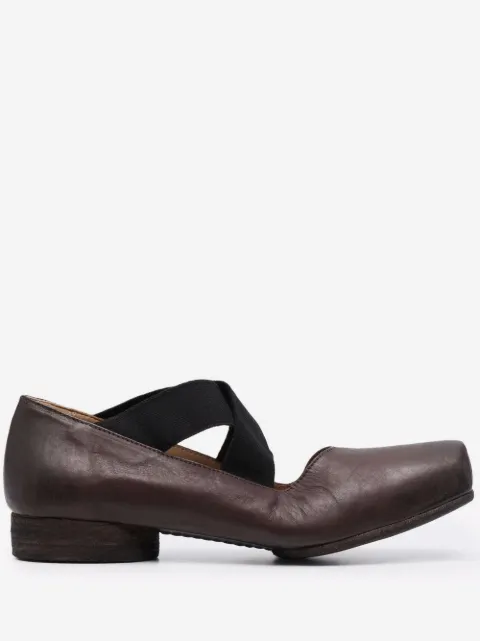 Uma Wang crossover-strap ballerina shoes