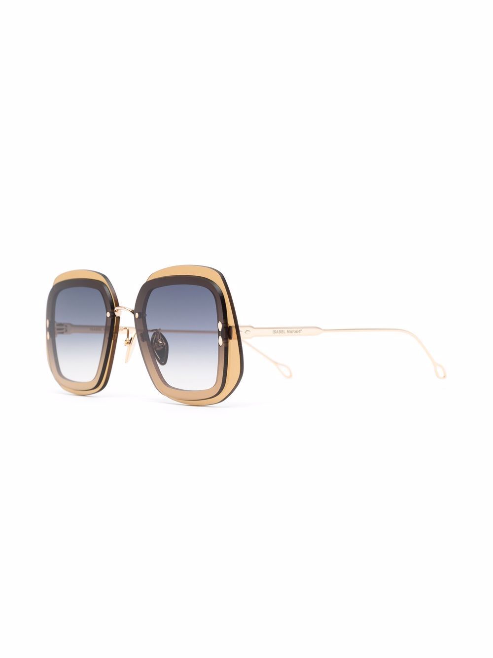 Isabel Marant Eyewear Zonnebril met oversized montuur - Geel