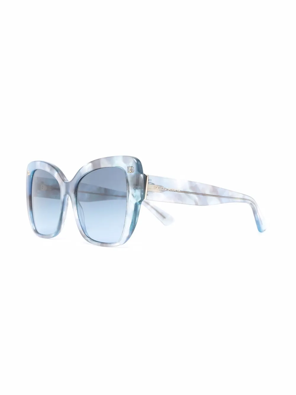фото Dolce & gabbana eyewear солнцезащитные очки в оправе 'бабочка'