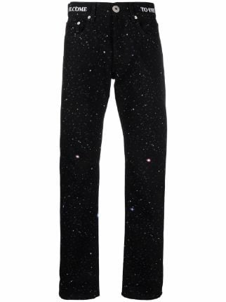 Lanvin galaxy-print Straight Leg Jeans - Farfetch