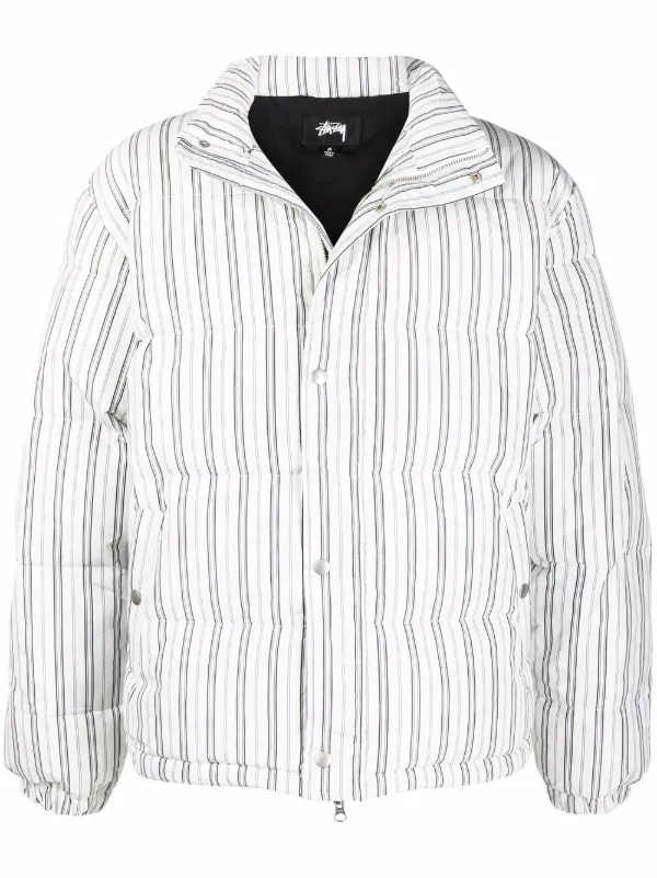stussy striped jacket