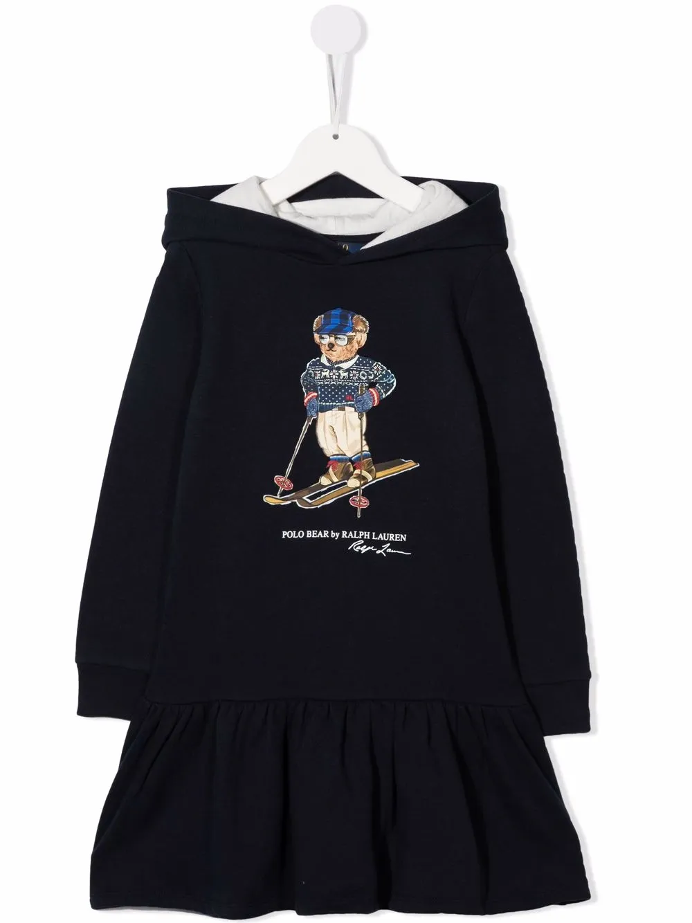 

Ralph Lauren Kids vestido con estampado Polo Bear - Azul