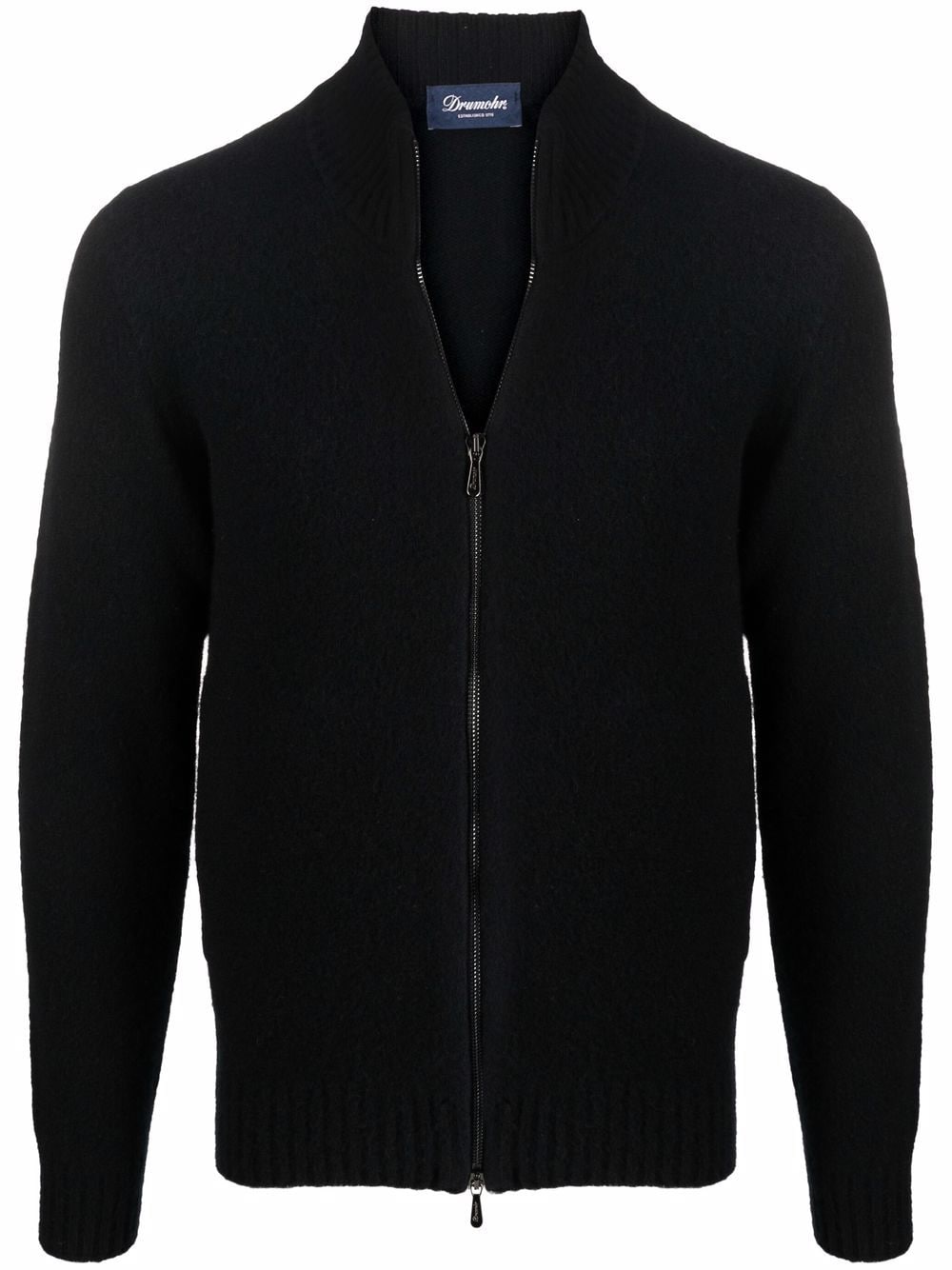 

Drumohr zipped-up knit cardigan - Black