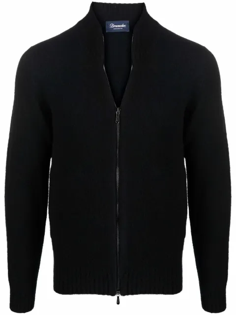 Drumohr cardigan à fermeture zippée
