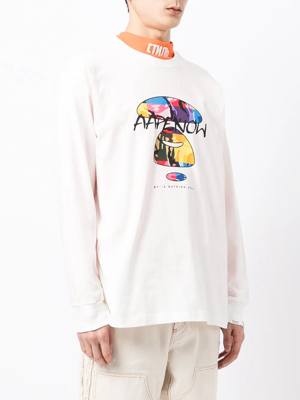 AAPE BY *A BATHING APE® graphic-print Longsleeved T-shirt - Farfetch