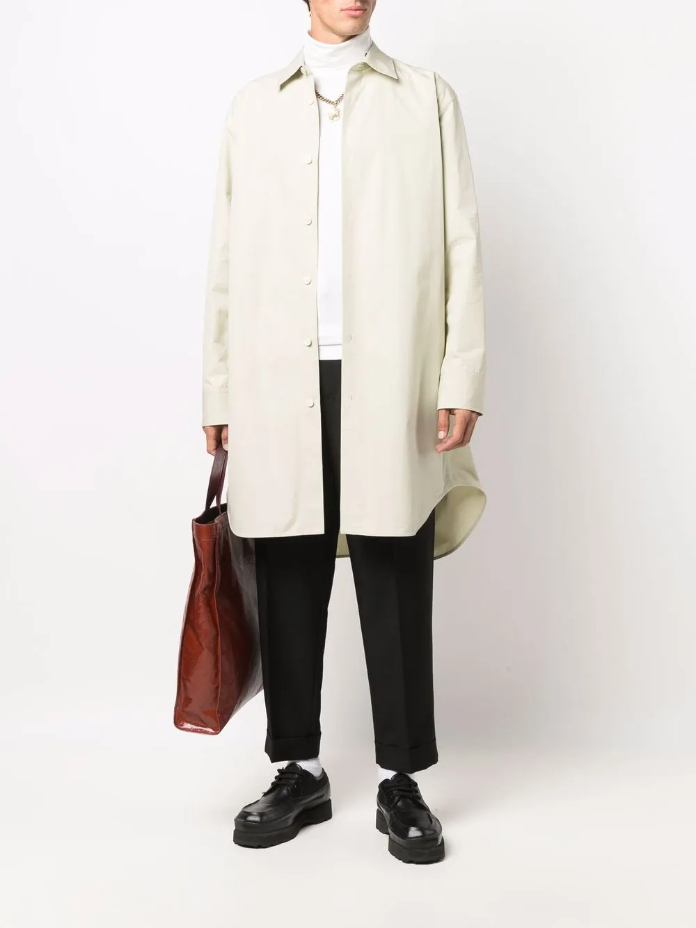 фото Jil sander куртка-рубашка оверсайз