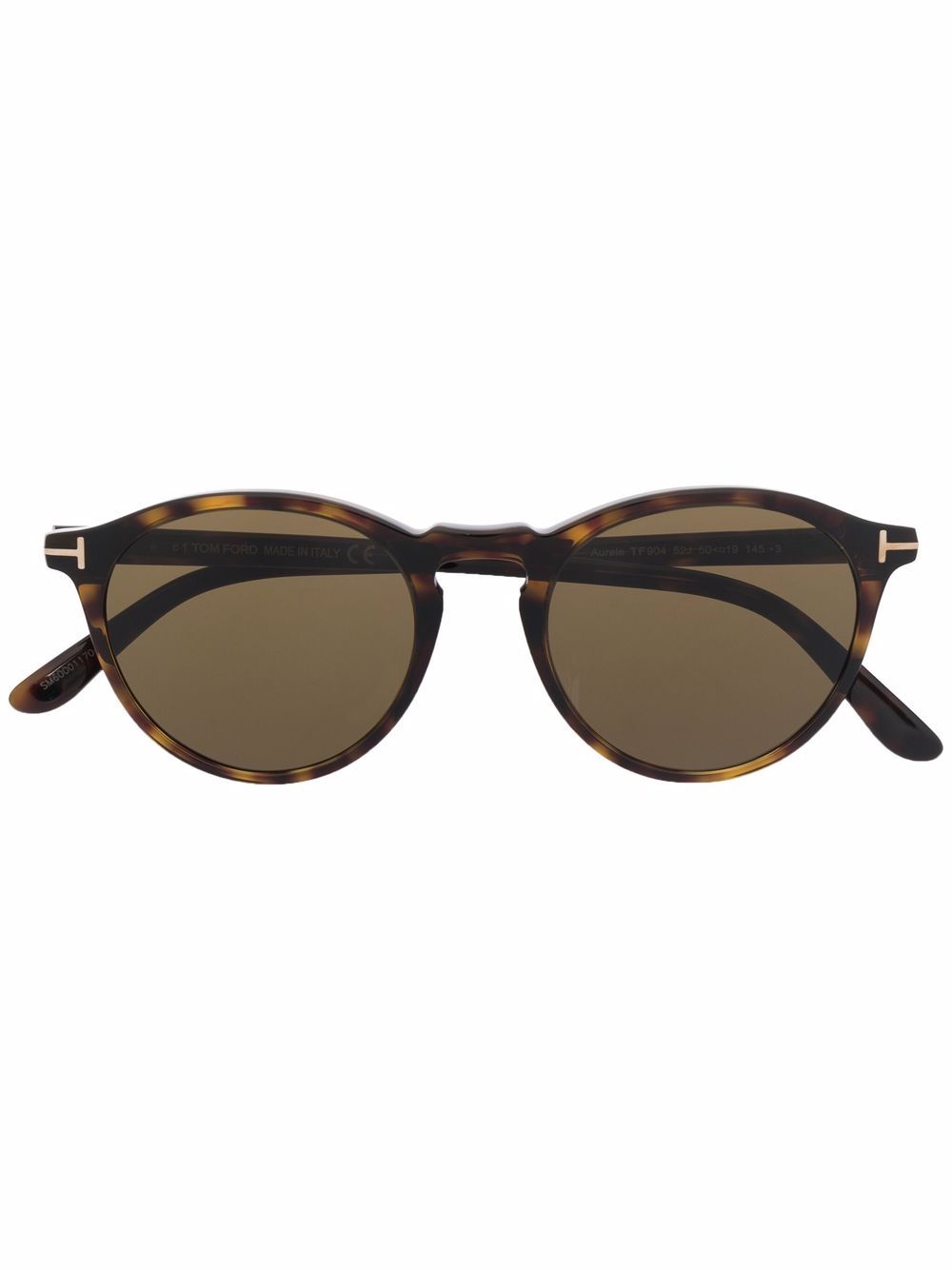 

TOM FORD Eyewear Aurele round-frame sunglasses - Brown