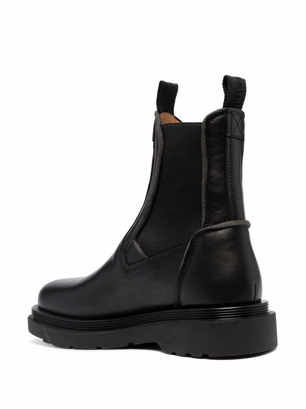 Shop Buttero Leather Chelsea Boots In Black