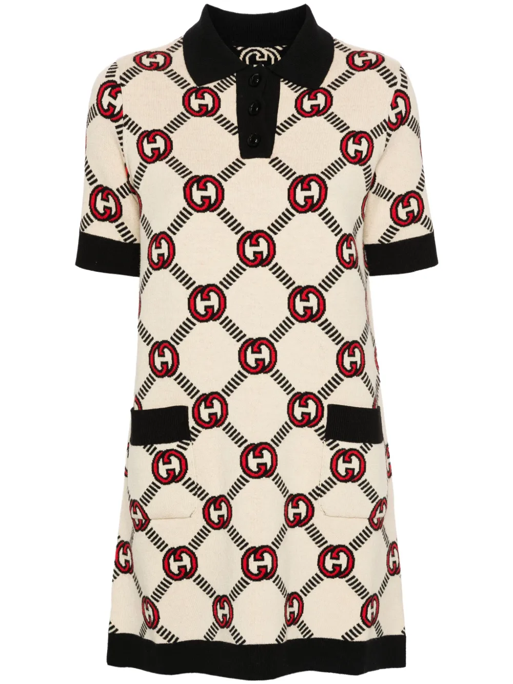 Image 1 of Gucci reversible Interlocking G knitted dress