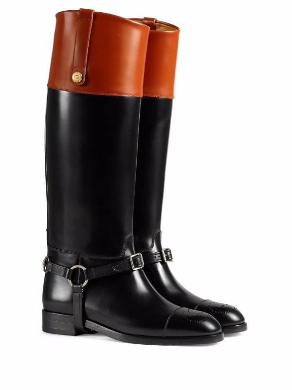Gucci Horsebit Detail Knee-high Boots