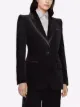 Gucci velvet single-breasted blazer