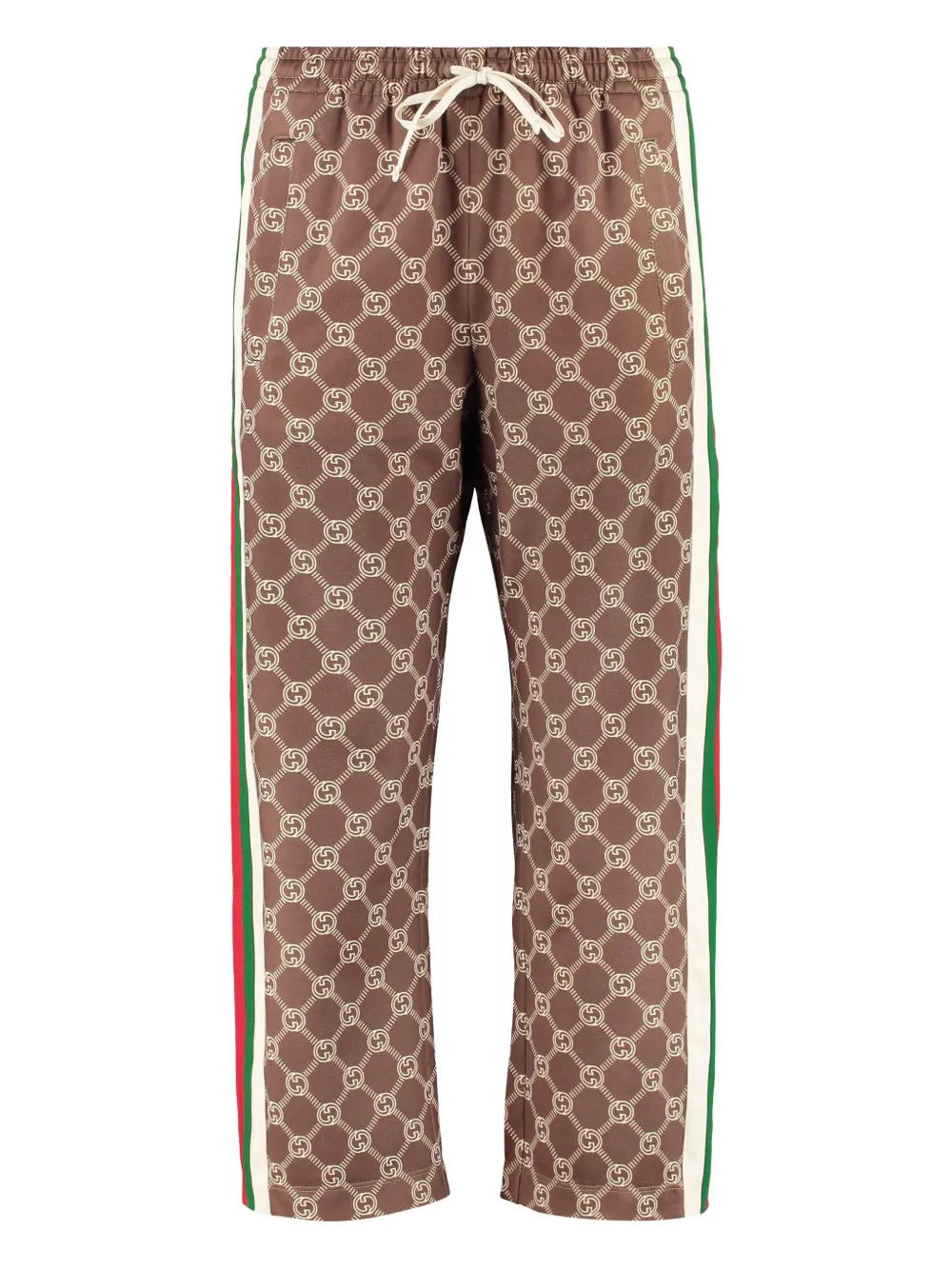 Gucci Interlocking G cropped track pants | Brown | Image 1