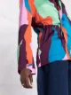 Kirin printed satin overshirt