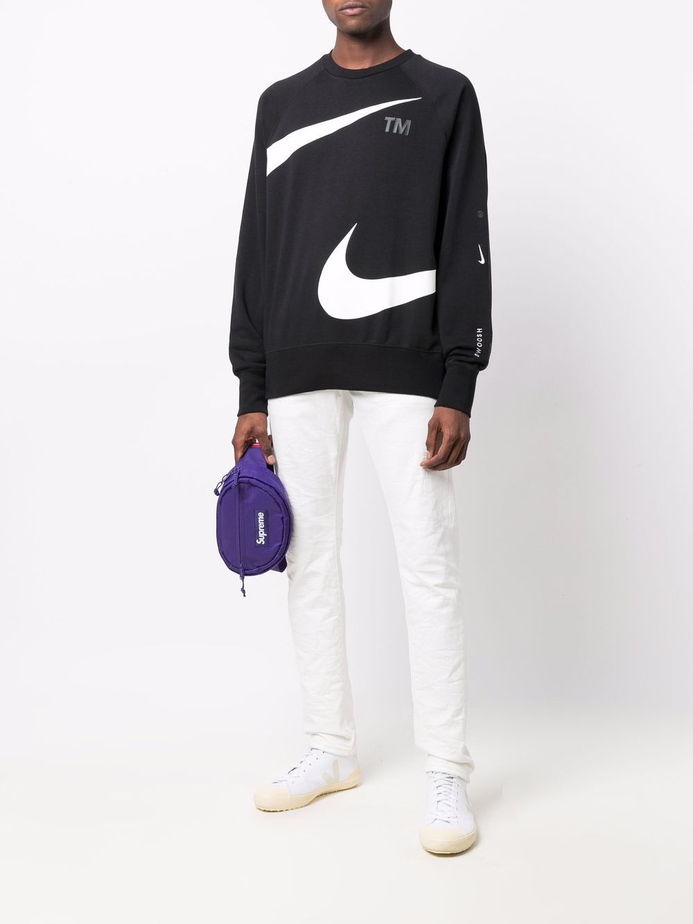 Nike Swoosh Print Sweatshirt - Farfetch