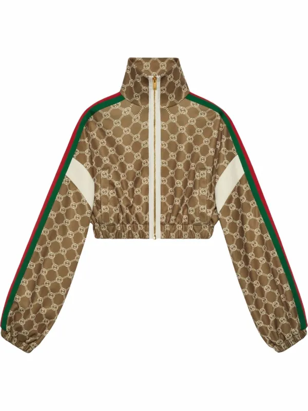 Gucci Double G Jacquard Crop Top - Farfetch