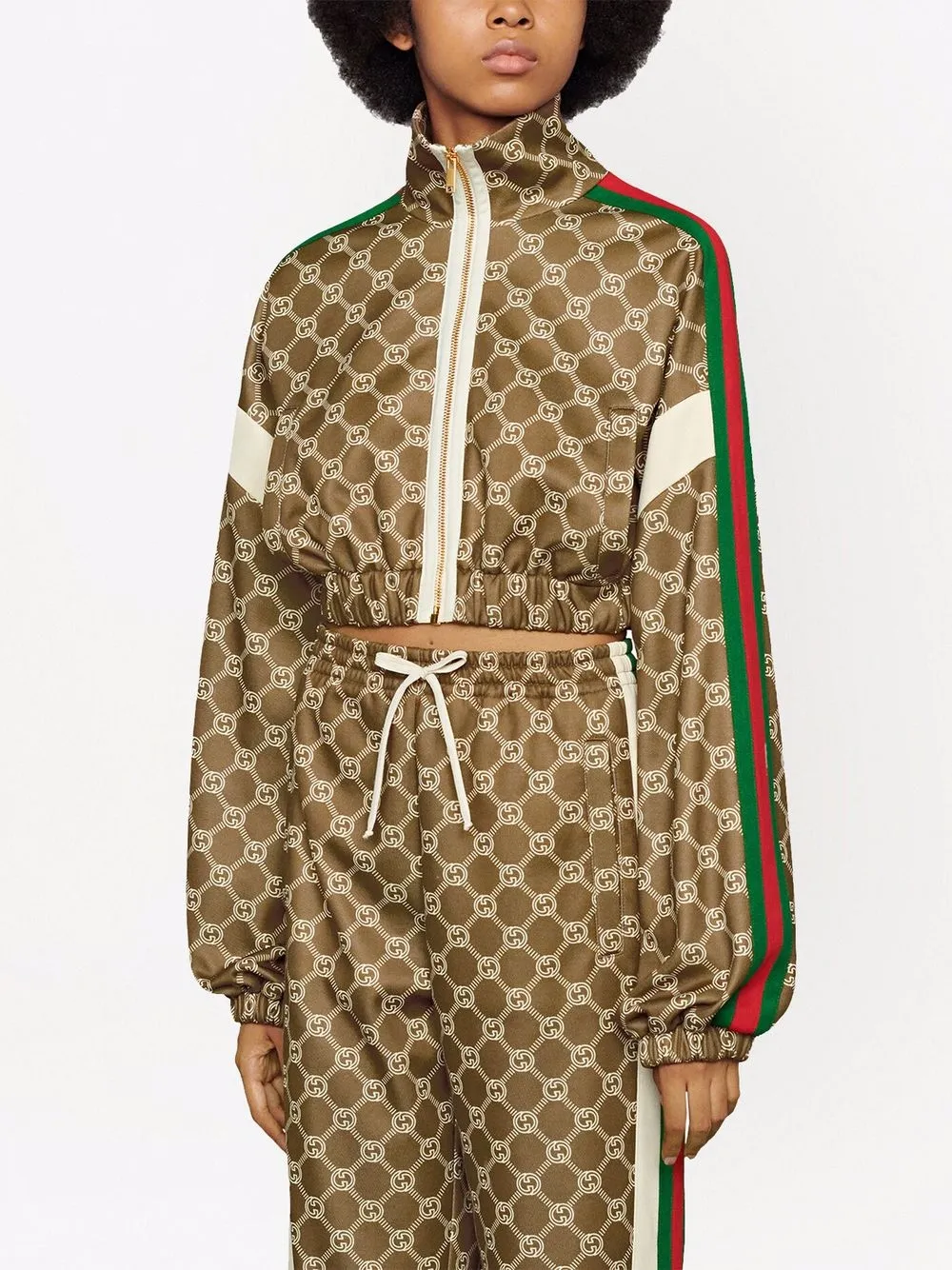 Gucci グッチ インターロッキングG クロップドジャケット - Farfetch