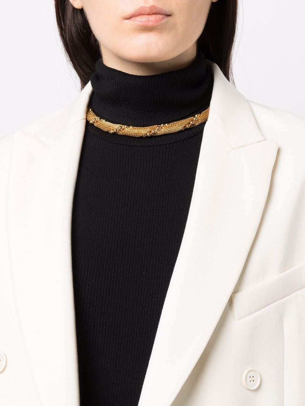 Givenchy Pre-Owned 1990s choker met ketting - Goud