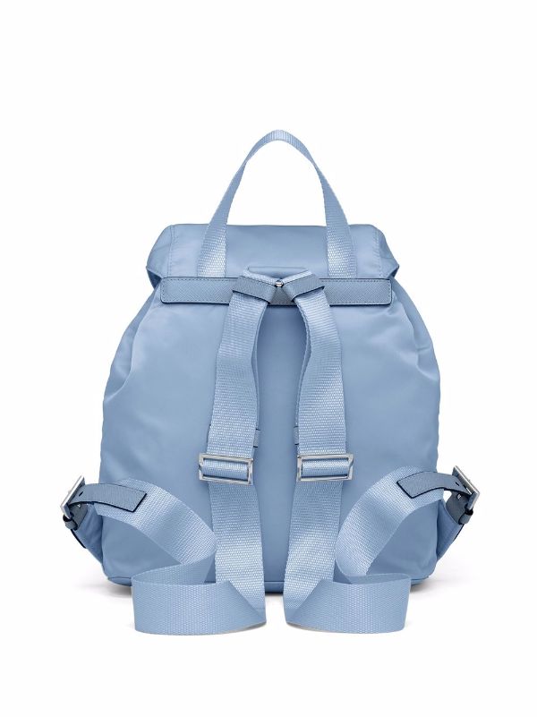 Prada logo discount plaque mini backpack