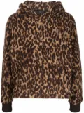 AMIRI all-over leopard-print hoodie - Brown