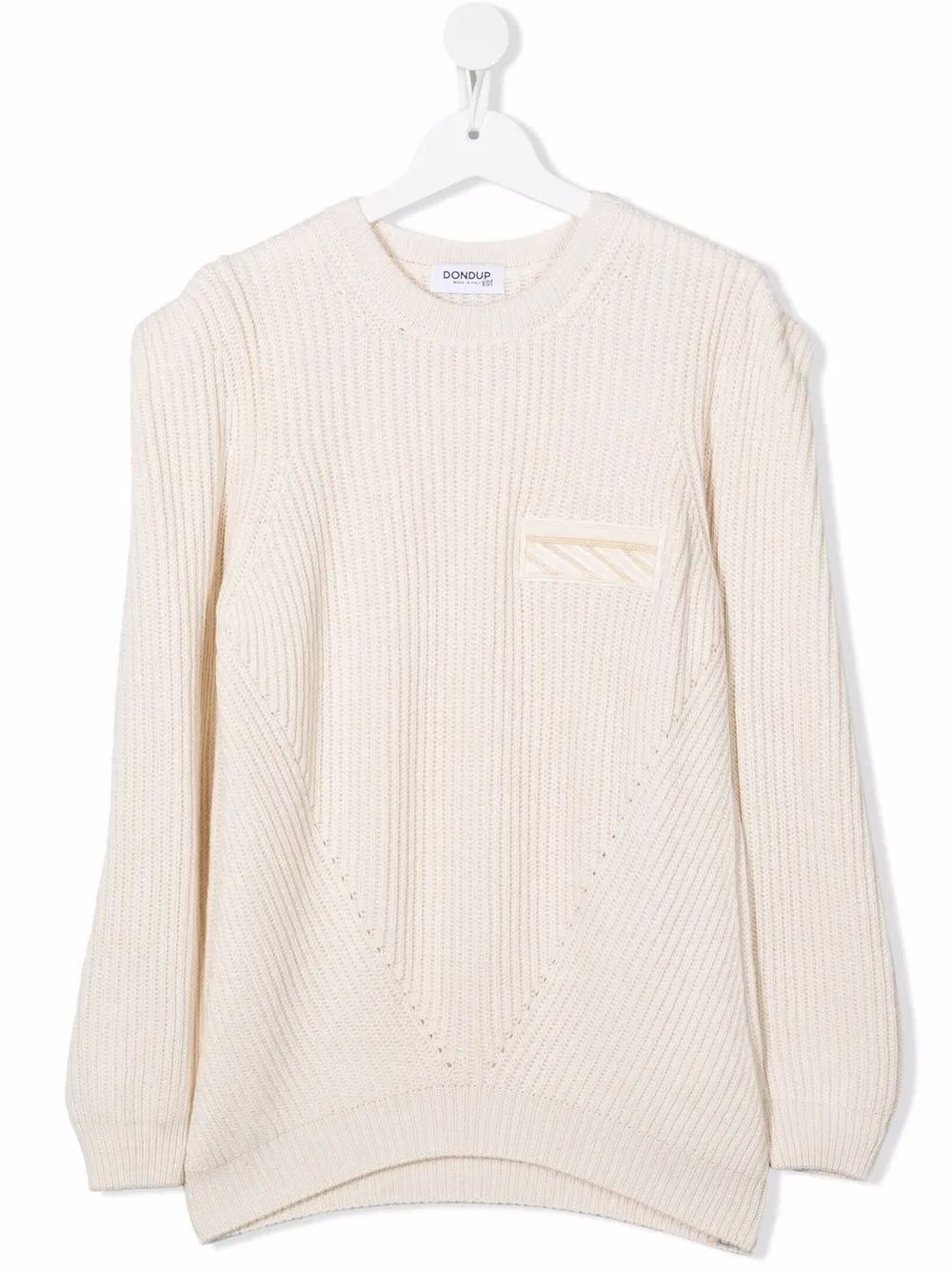 

DONDUP KIDS TEEN ribbed-knit crew-neck jumper - Neutrals