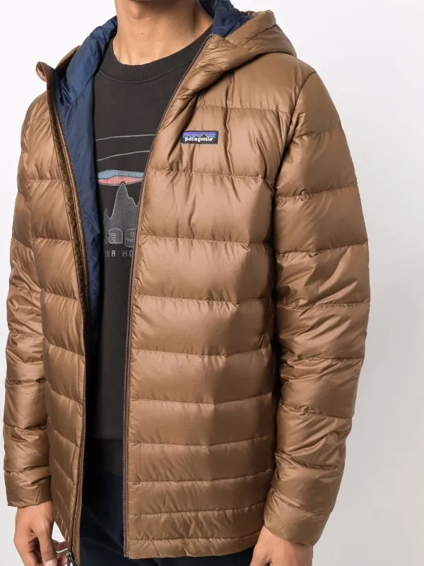 padded zip-up hooded jacket for men 