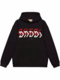 Gucci Gucci-mirror cotton hoodie - Black