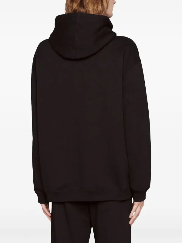 Gucci mirrored-print Hoodie | Black | FARFETCH ID 
