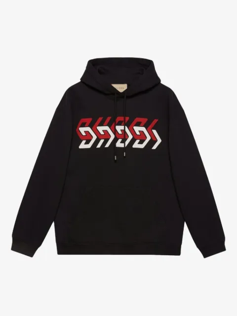 Gucci hoodie con estampado espejado