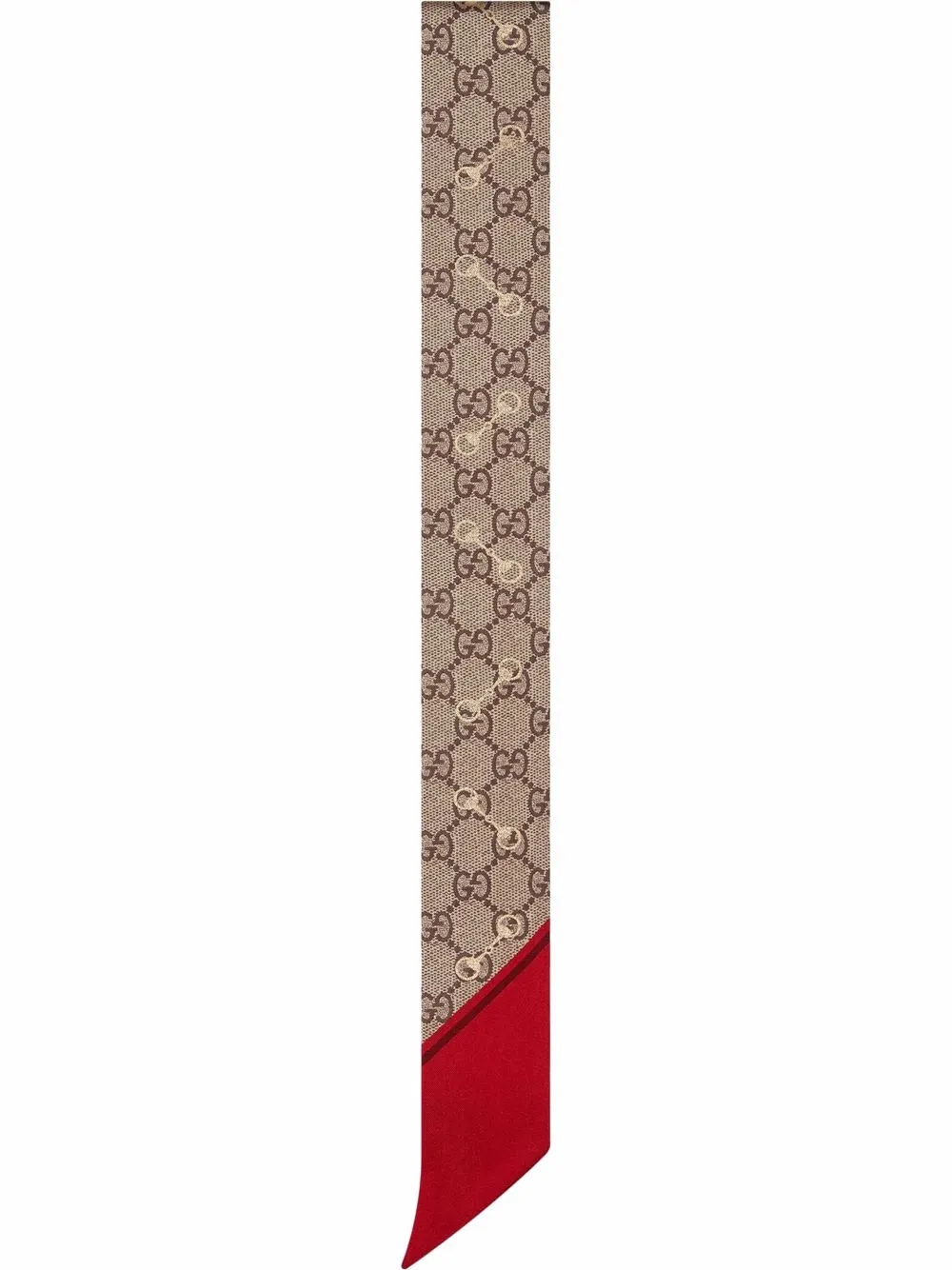 

Gucci corbata con estampado GG Horsebit - Neutro