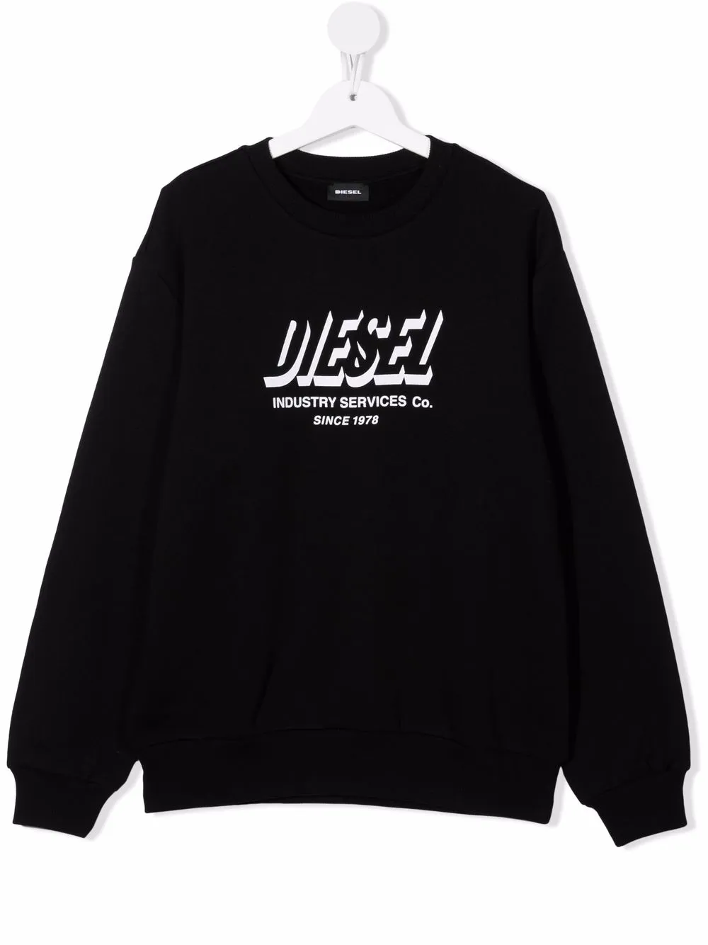 

Diesel Kids sudadera con logo - Negro