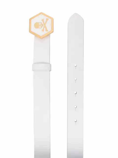 Philipp Plein skull-motif leather belt FAAAWVA0369PLE010N - 1