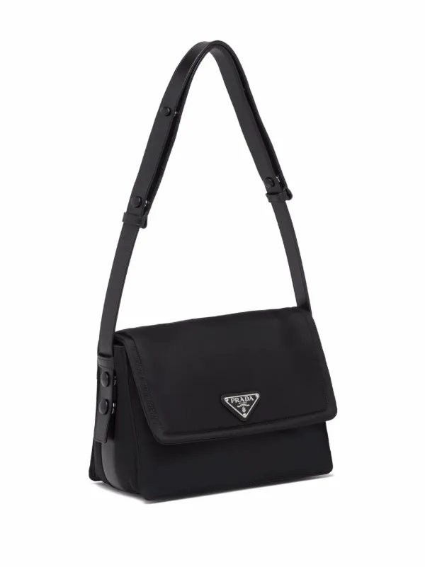 Monogram Nylon Shoulder Bag Mini Black