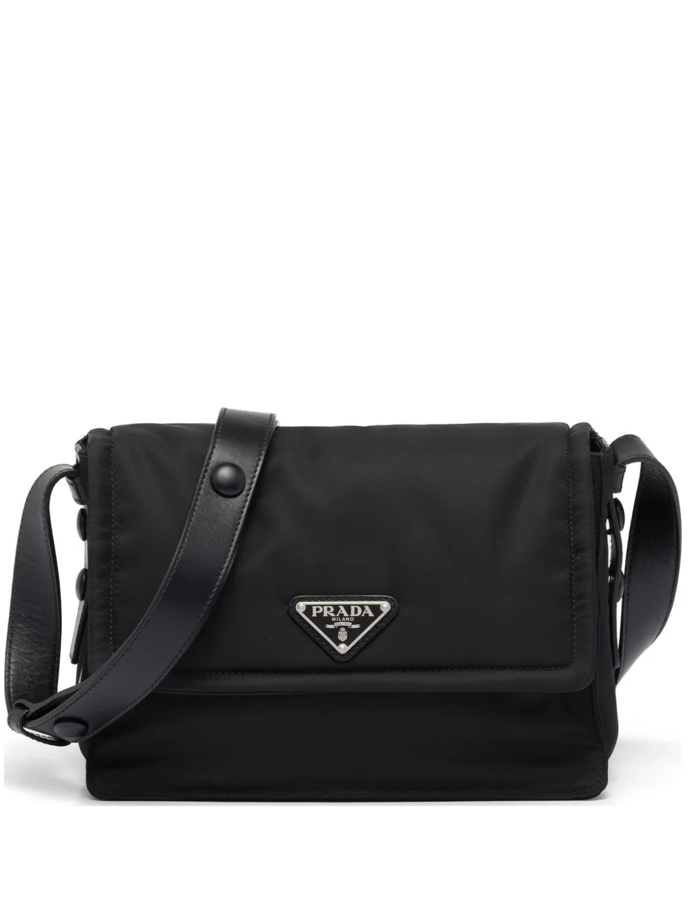 Prada Small Traveller Shoulder Bag | Black | FARFETCH RO