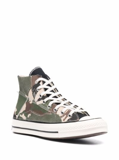 camo patchwork chuck taylor all star high top