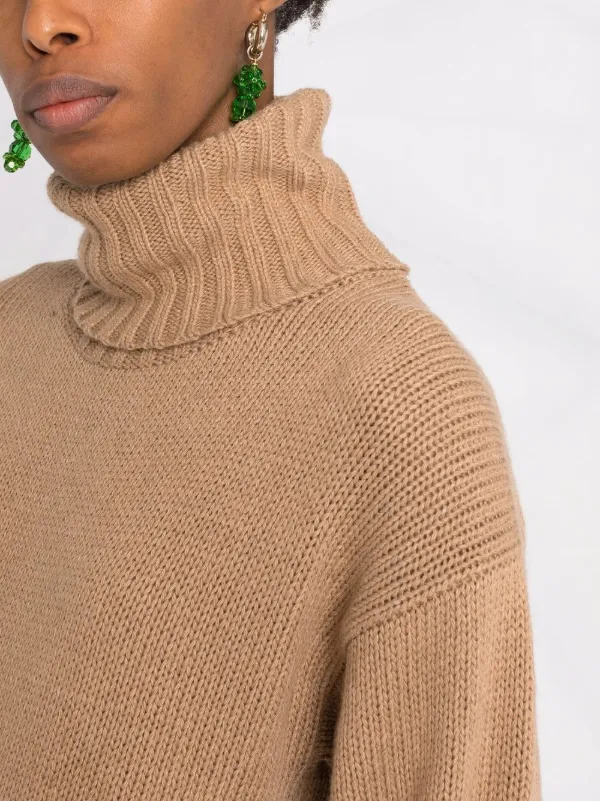 chunky roll neck jumper womens uk