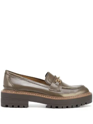 Sam Edelman brown leather platform 