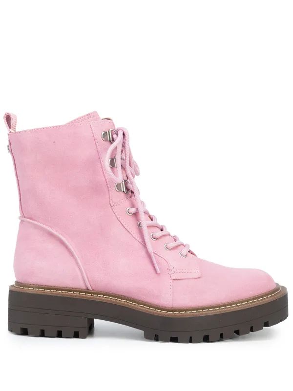 pink army boots