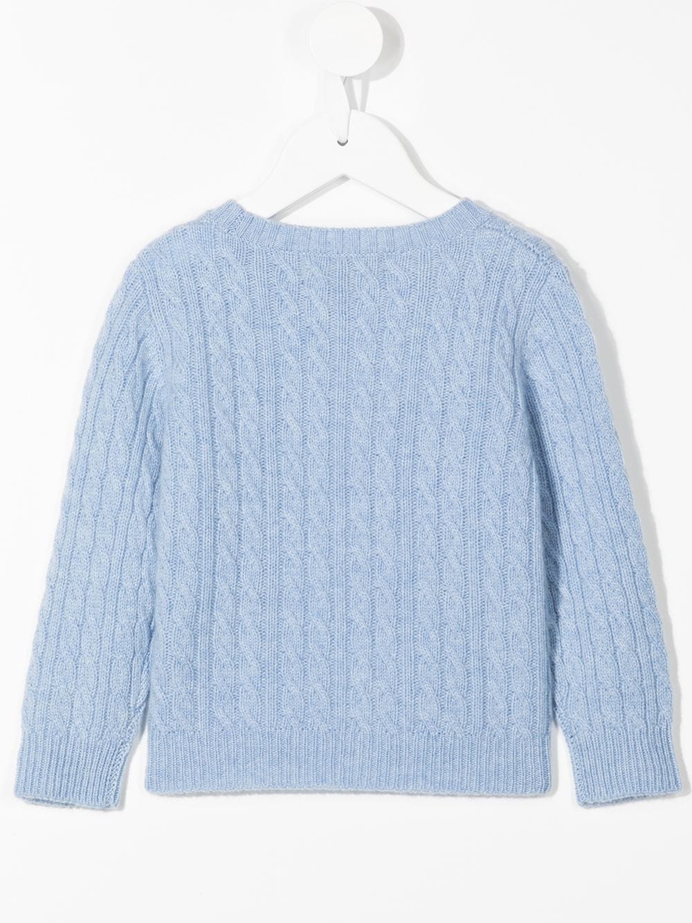 Shop N•peal Cable-knit Sweater In Blue
