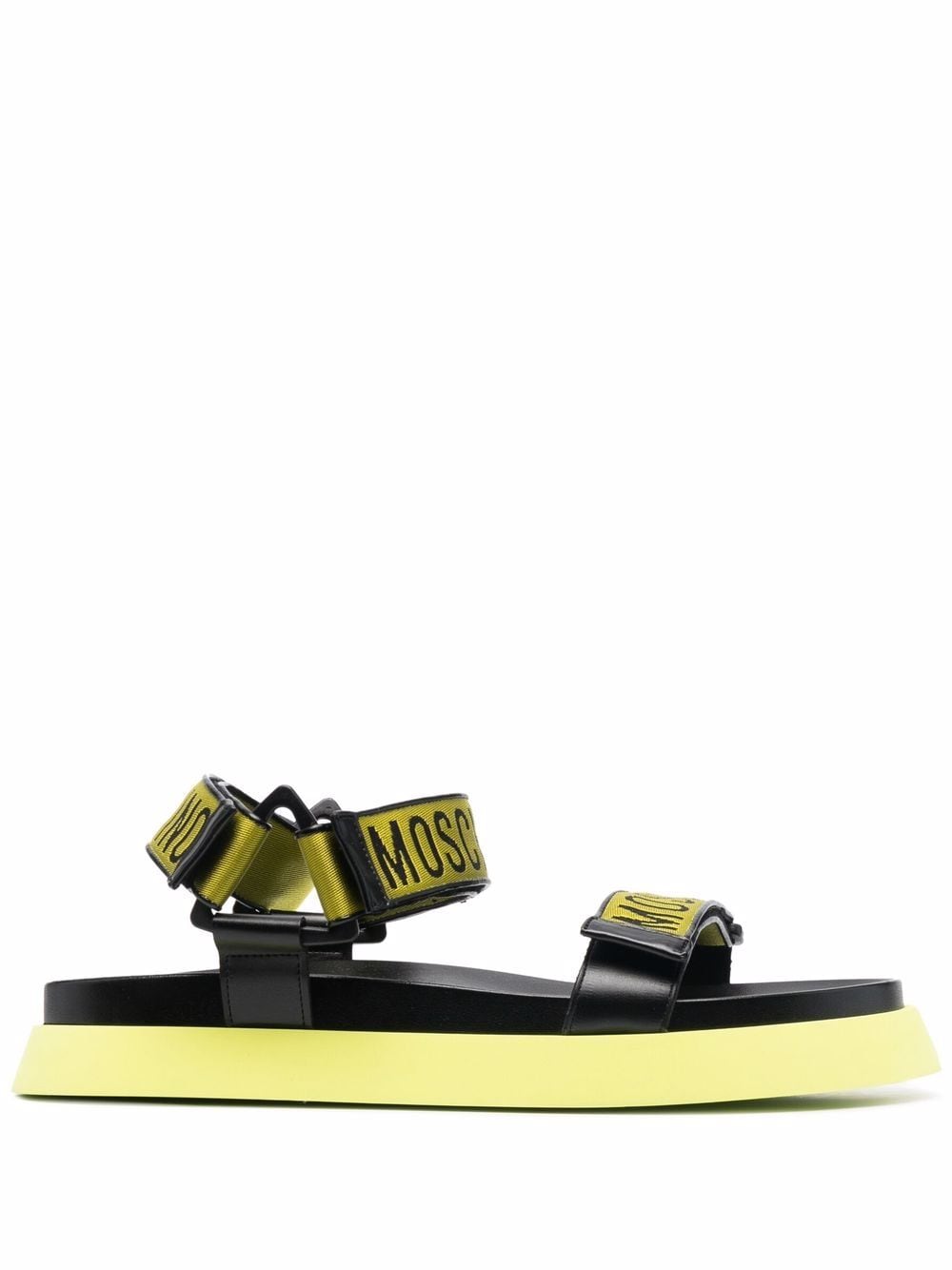 Moschino logo-tape Sandals - Farfetch